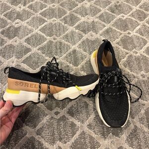 Sorel Black and Tan Athletic Shoes